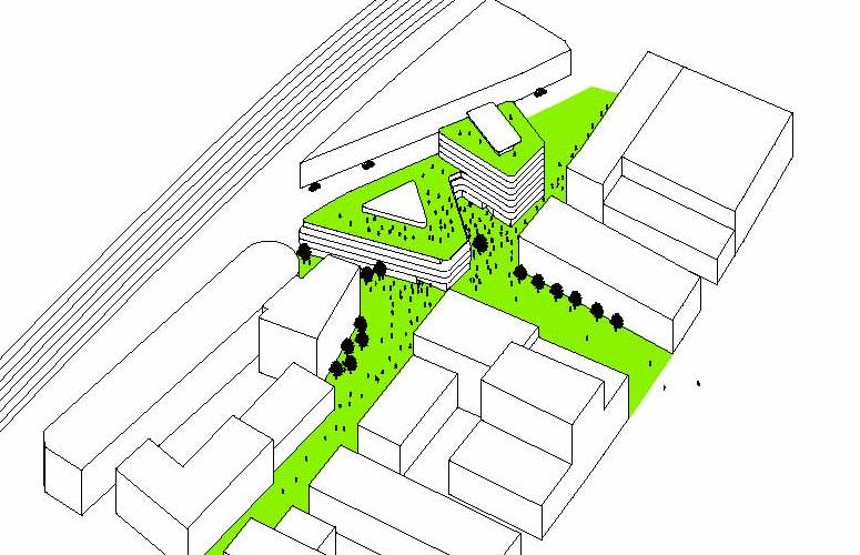 Neben dem Grünen Markt entstehen viele andere Häuser mit unterschiedlichen Schwerpunkten